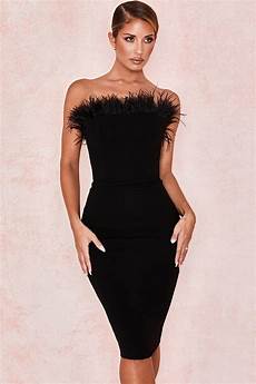 Black Strapless Cocktail Dress