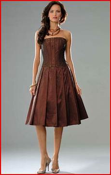 Brown Cocktail Dress