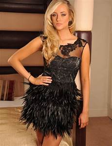 Feather Cocktail Dress