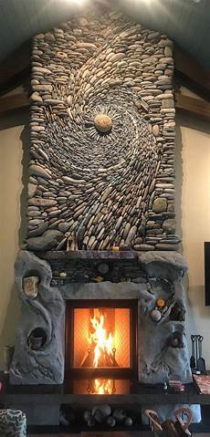 Natural Stone Fireplace Dress