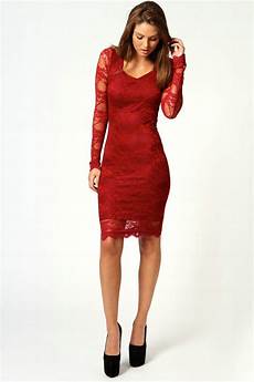 Red Lace Cocktail Dress