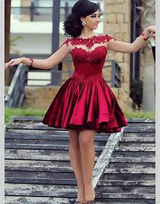 Red Lace Cocktail Dress