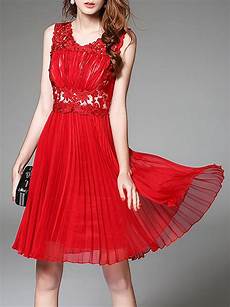 Red Midi Cocktail Dress