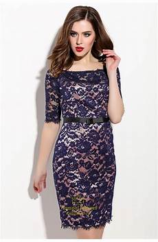 Blue Lace Cocktail Dress