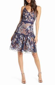 Embroidered Cocktail Dress