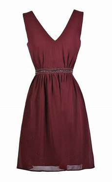 Maroon Cocktail Dress